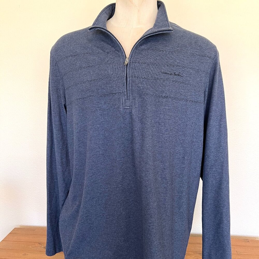 Travis Mathew - Quarter Zip Up - Blue Pullover - Size XXL